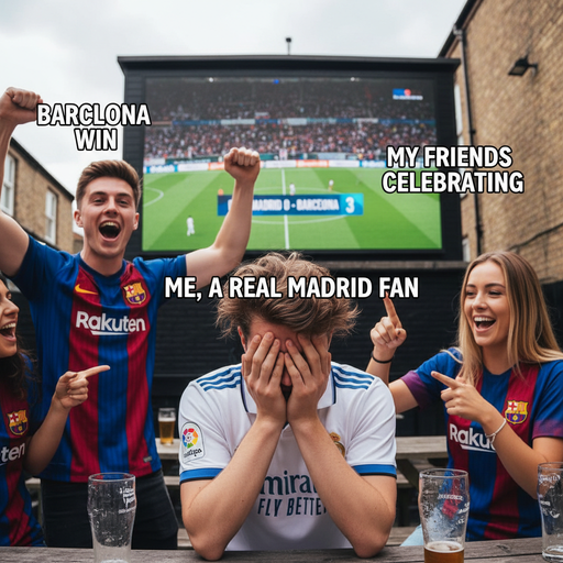 When Real Madrid Loses and You Have to Face Your Friends