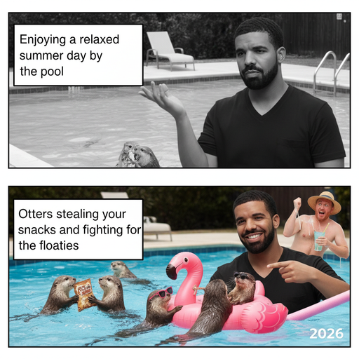 When You Think of Summer in 2026 and Pool Parties with Otters
