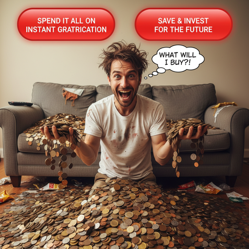 When you find an unexpected stash of coins