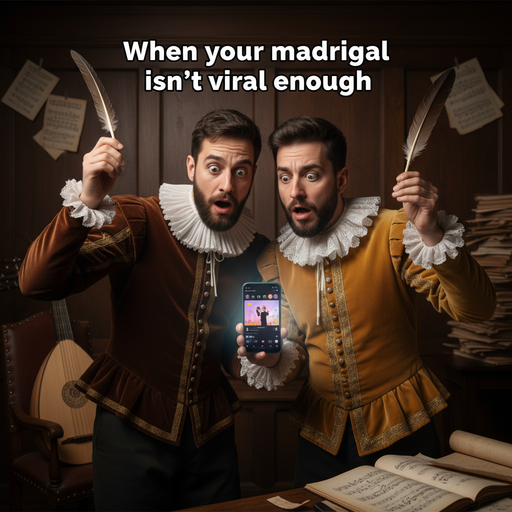 When You're Composing Like It's 1520 But TikTok Wants a 15-Second Hit