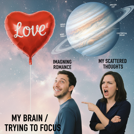 When love is in the air but your brain is on Mars