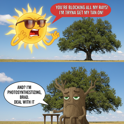 When the Sun Starts Complaining About Your Shade