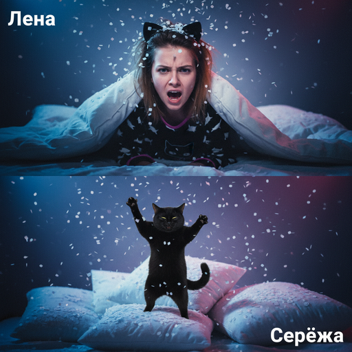 When your cat thinks it's party time at 3 AM