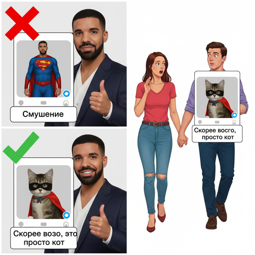 Когда аватарка слишком крута, чтобы быть правдой