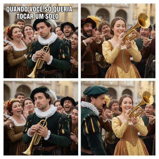 Quando você é o único sem talento na Renascença