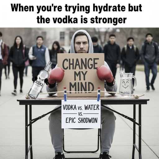 When Vodka Goes Head-to-Head with Water