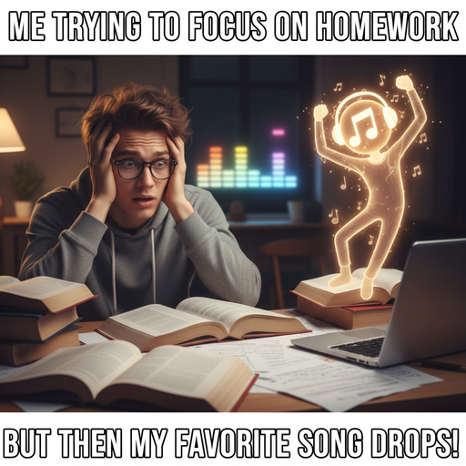Homework or Dance Party? The Struggle is Real!