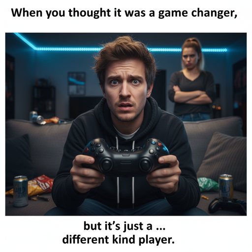 When You Realize It's Just a Dildo, Not a New Game Controller