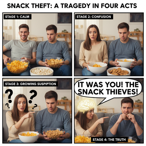 When the Snacks Disappear After a Chill Session