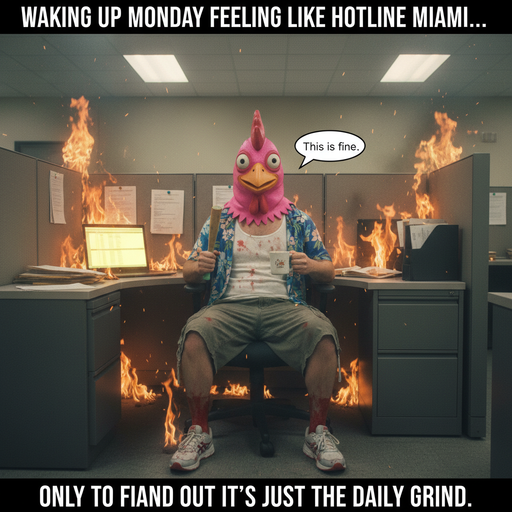 When you think life is a video game but it's just Monday