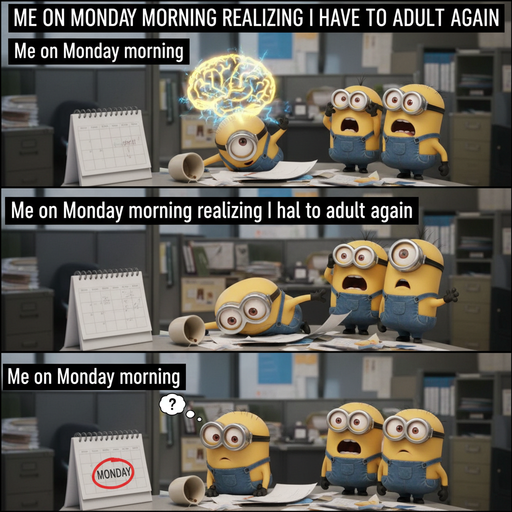 When you realize it's Monday and you're a Minion fan