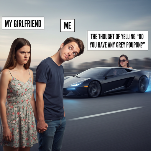 When Your Crush Drives By in a Sexy Car