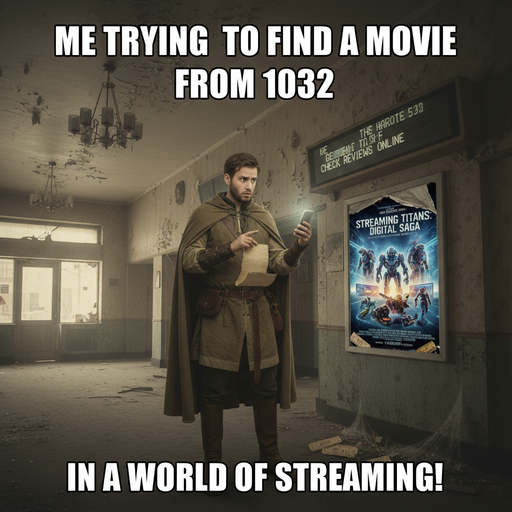 When you realize it's been ages since a real cinema visit