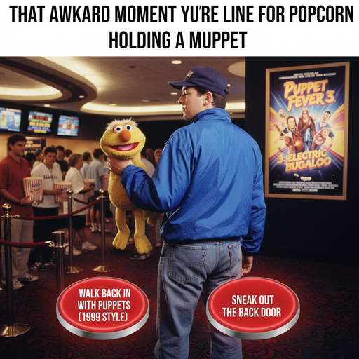 When your childhood puppets remind you of movie nights