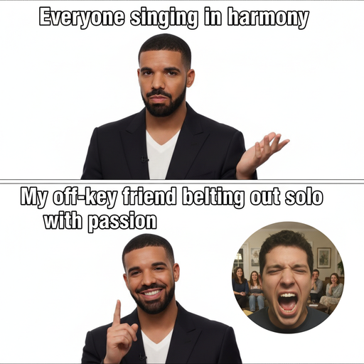 When you're just trying to vibe but everyone is in a chorus