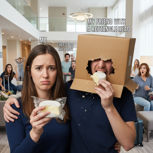 When you bring cheese and suddenly become the cheese monster