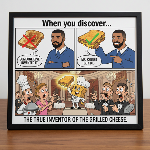 When You Realize Mr. Cheese Guy is a Genius