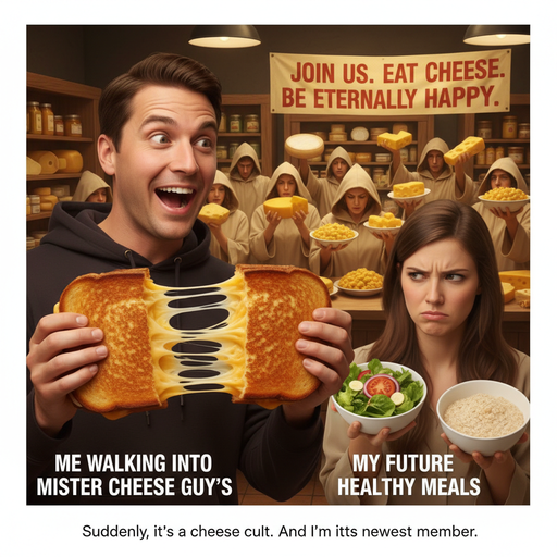 When You Can't Resist Mister Cheese Guy's Grilled Cheeses