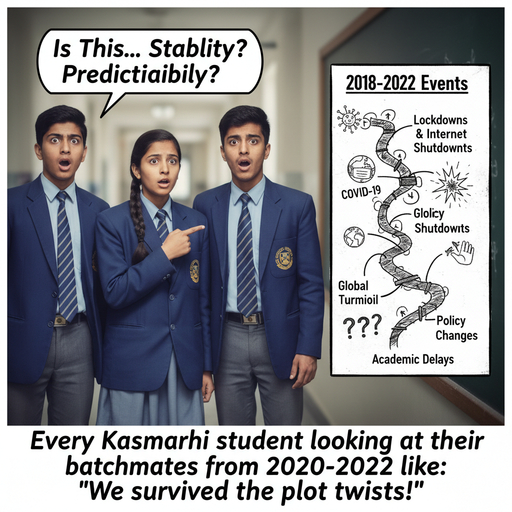 When you're a Kashmiri student through all the chaos