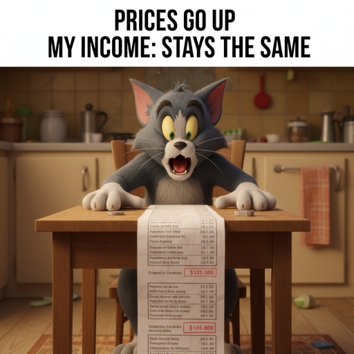 When inflation hits and salary? Nope!