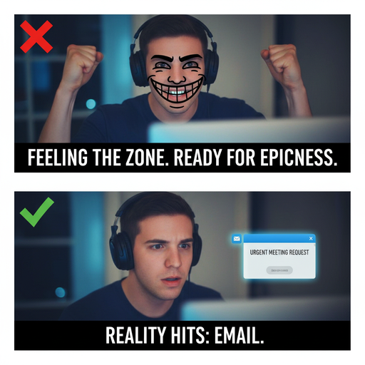 When you're ready to vibe, but life says no!