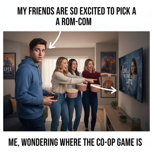 When it's a typical movie night with friends