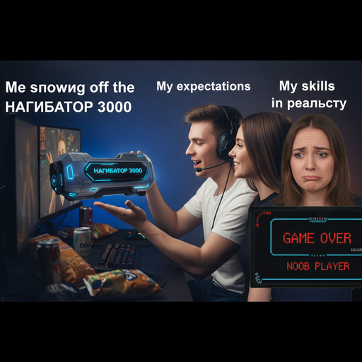 When you try to show off your gaming skills but fail spectacularly