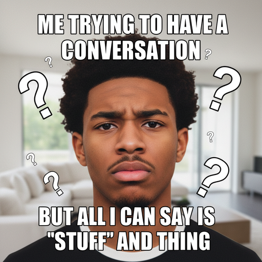 When brainrot hits and you forget basic words