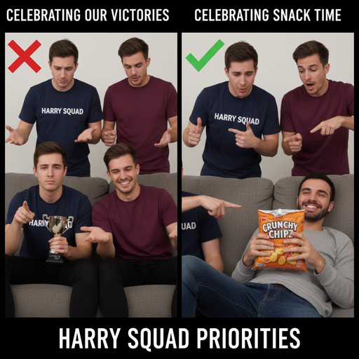 When Your Friends Form a Squad but You're Just Here for the Snacks