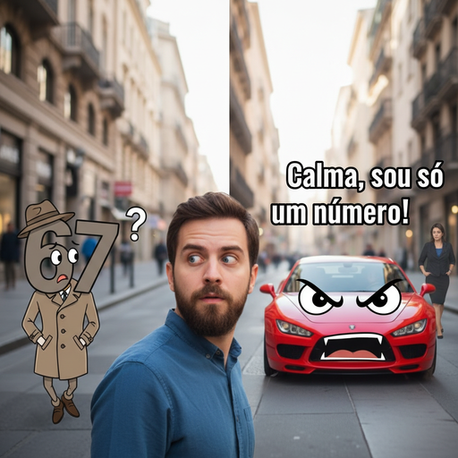 Quando o 67 tá de boa e um carro rebelde aparece!