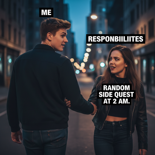 When 2 a.m. adventures call, but responsibilities are glaring