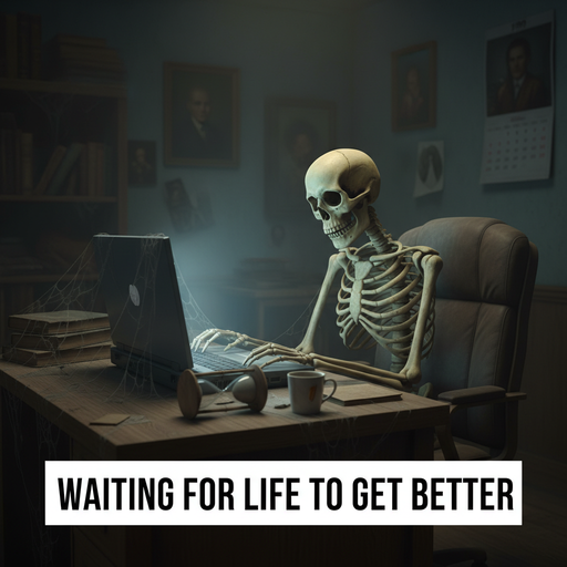 When you're just a skeleton waiting for life to improve