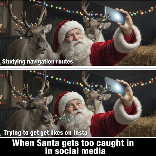 What is Goofy Santa Up To?