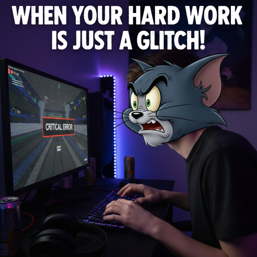 When you finally complete a task in Roblox