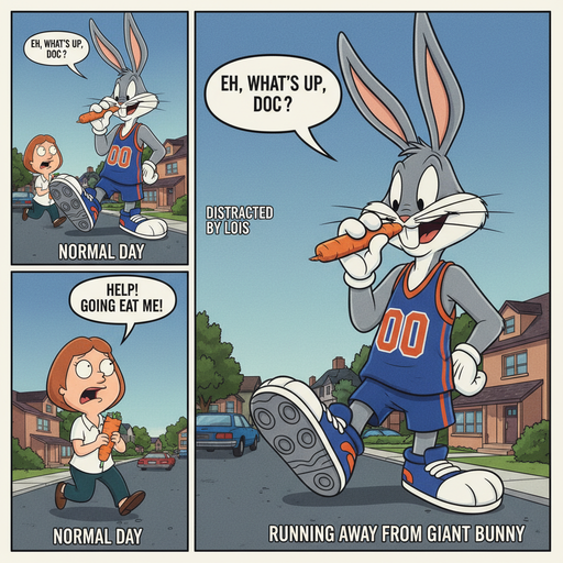 When Bugs Bunny Becomes a Giantess and Steals Your Snacks