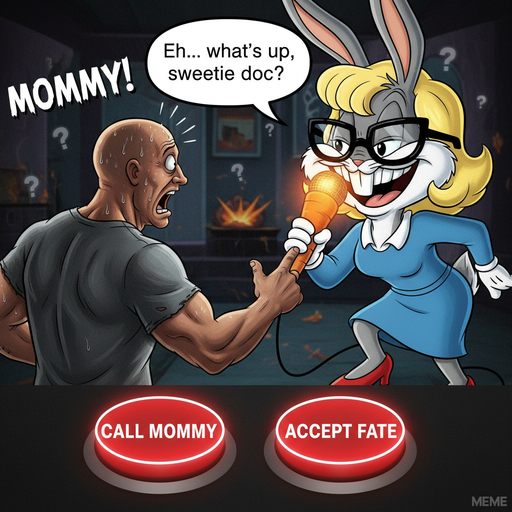 When Giant Bugs Bunny Wants a Hug, But You're Terrified