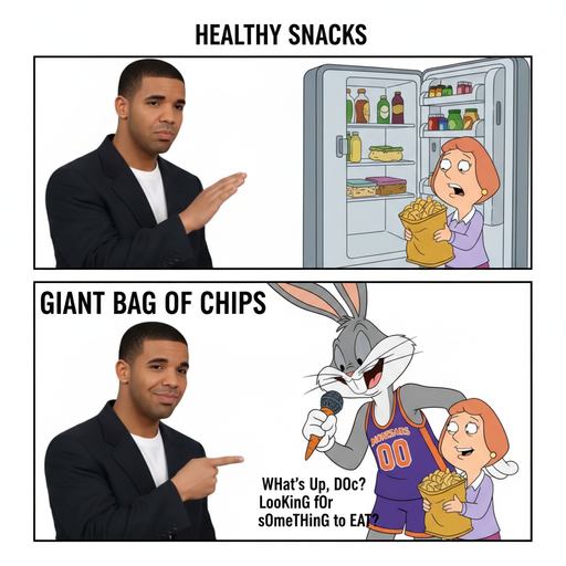 When Bugs Bunny Turns into a Giantess and Steals Your Snacks