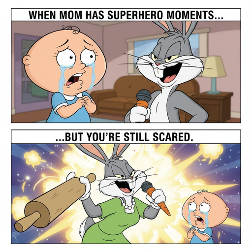 When Your Mom Turns Into Giant Bugs Bunny