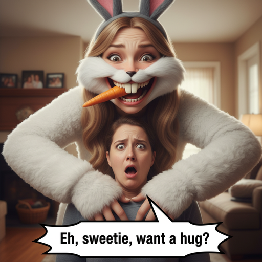 When Mom Turns into a Giant Bugs Bunny Monster