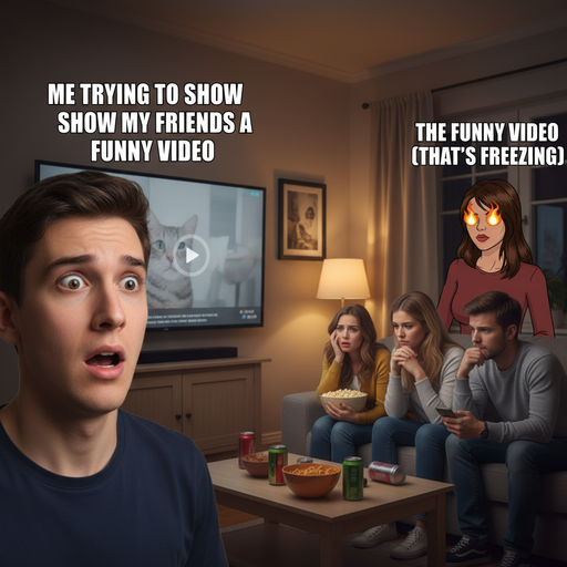 When your video freezes at the worst moment!