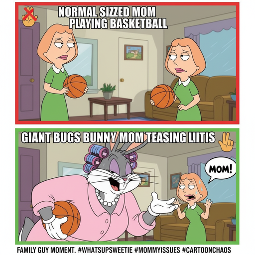 When your mom is both a cartoon legend and a towering giantess!