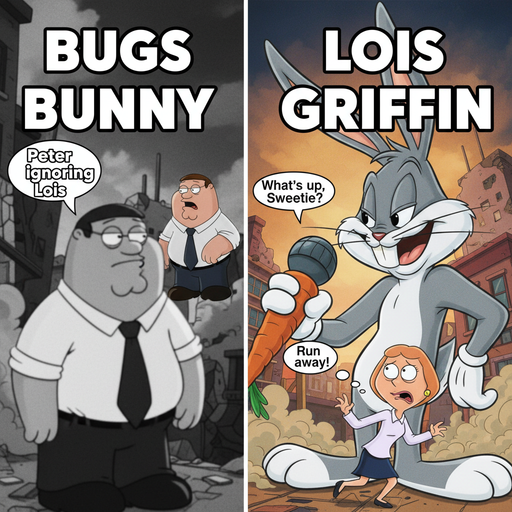When Bugs Bunny Goes Full Giantess on Lois Griffin