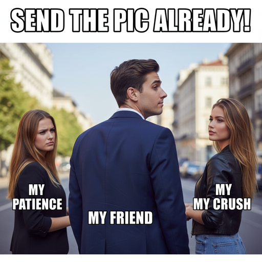 When your friend is too shy to send the pic of that fit bird