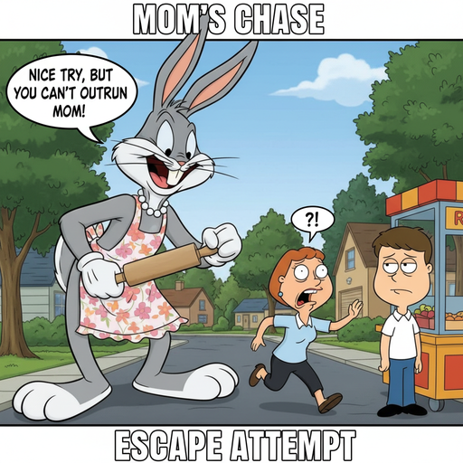 When Bugs Bunny Becomes Your Overbearing Mom in Giant Form