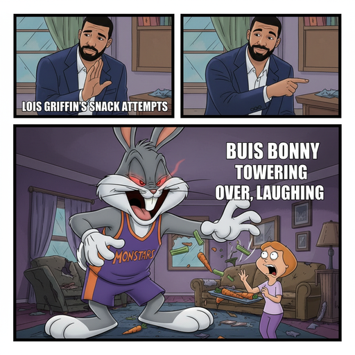 When Bugs Bunny Goes Giant and Steals Your Snacks