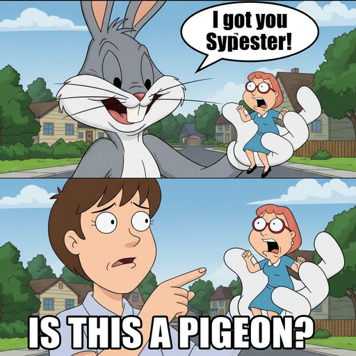 When Giant Bugs Bunny As Lois Griffin Invites You to the Court!