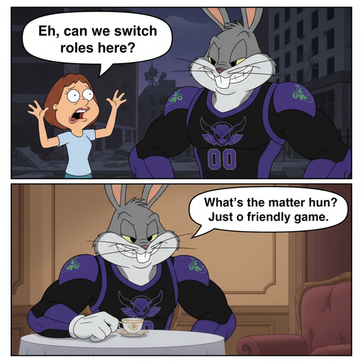 When Lois Griffin Meets Giant Bugs Bunny in Space Jam Madness!