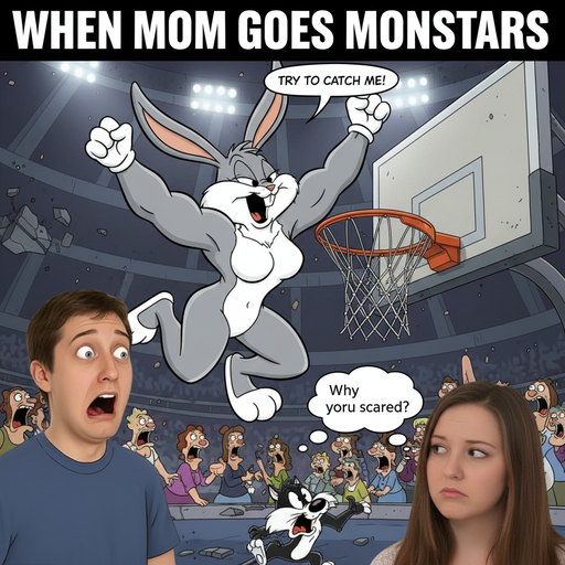 When Your Mom Becomes a Giant Looney Tune