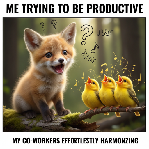 When Baby Foxes Try to Join a Bird Choir