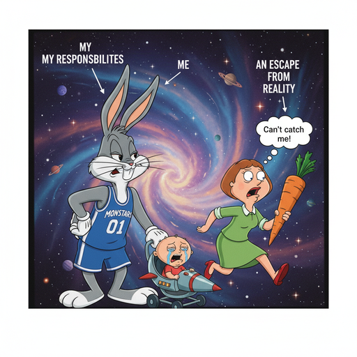 When Lois Griffin Meets Giant Bugs Bunny's Towing Service